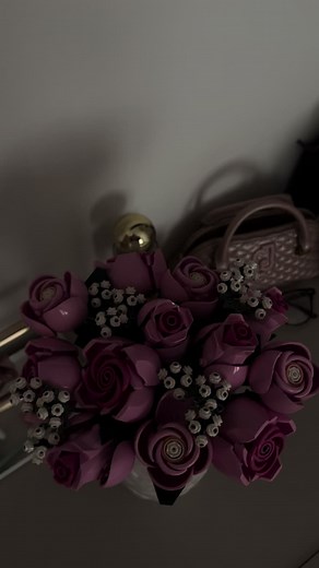 DIY Lego Pink Rose Bouquet Tutorial