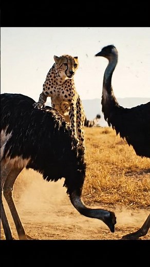 Ostrich Fightback Shocks Cheetah | Wild Savannah Showdown
