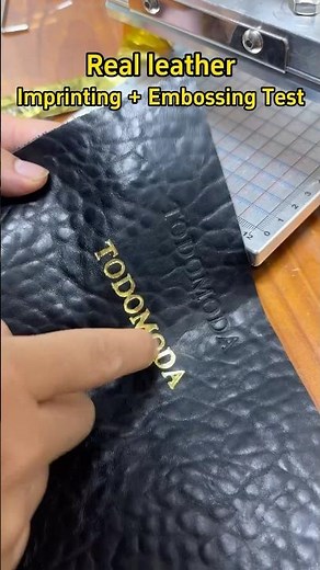 Leather Embossing & Hot Stamping | Crafting Custom Luxury Leather Goods #stamping #embossing