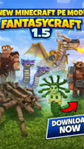 Minecraft PE Fantasy Craft 1.5 Mod Review 🔥 New Mobs & Epic Items! (MCPE Best Fantasy Mod)