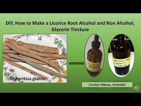 DIY How to Make a Licorice Alcohol tincture and a Non Alcohol Glycerin Tincture