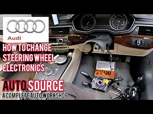 How to Remove Steering switch Control Module ECU - Audi A4 S4 RS4 - B6 B7 - 2010-2019 | Autosource