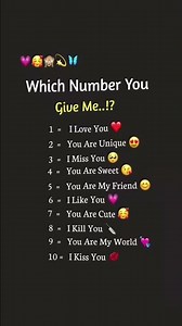 choose the number 😍🙊#love#shorts#like#comment