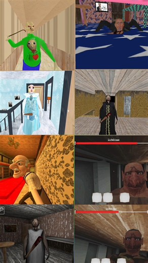 Granny All Mods JumpScare Collection! 😱🔥 #grannygame