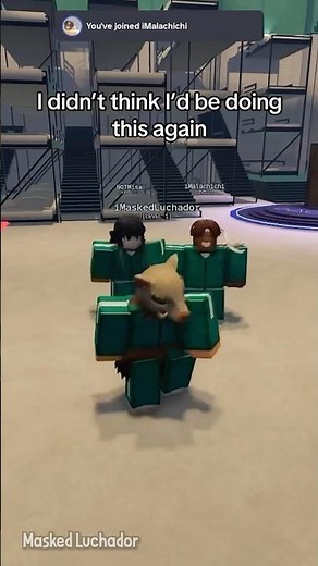 Demon Slayers join the Squid Game #demonslayer #squidgame #roblox #anime