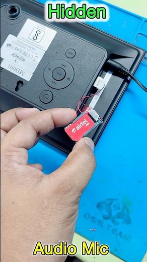 Hidden Mic 🔥🔥#spymic #hiddenmicrophone #howto #technology #tech #hacks #electronic #smartphone