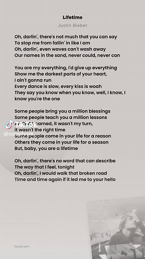 Membalas @putiepie Lifetime - Justin Bieber #lifetime #justinbieber #liriklagu #lyrics #songilysm