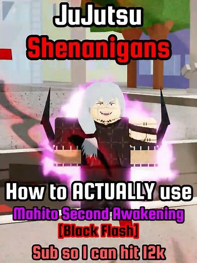 JJS how to get mahito second SECRET awakening (true form)