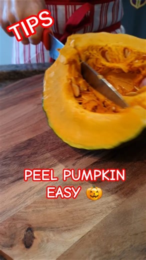 Easy Kitchen Tip 🎃 | How to Peel Pumpkin Safely | Easy Home Cooking