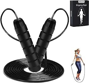 Amazon.com: SWAJUJA Adjustable Speed Jump Rope with Foam Handles for Effective Cardio Fitness and Workouts for Men Women and Kids, Training Endurance, Athleticism and Agility : Everything Else