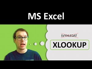 Excel: funkce XLOOKUP (nová SVYHLEDAT)