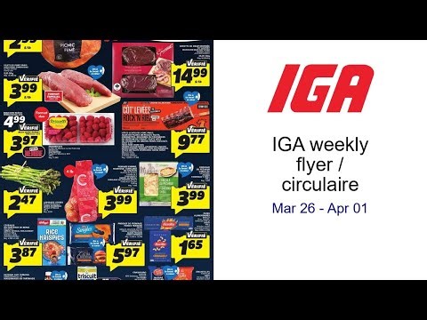 IGA weekly flyer / circulaire Mar 26 - Apr 01