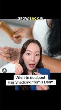 Hair shedding tips from a Derm! #hairloss