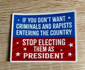 Political Activist Sticker: Anti Trump, Pro Human Rights - Etsy