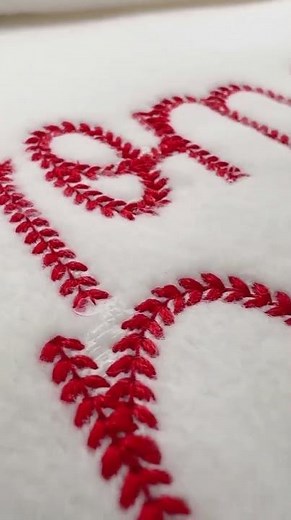 Baseball Stitch Script Font | Sports Embroidery Design