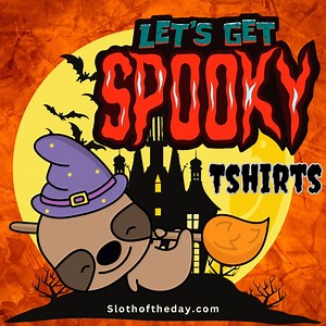 🎃👻 Calling all sloth lovers! 🦥 Get ready to celebrate Halloween in style with our exclusive Sloth Halloween Shirt collection! 🎃👕 This year, Halloween falls on a Tuesday, and there's no better way to embrace the spooky spirit than by wearing one of our cool and unique sloth-themed Halloween shirts on October 31, 2023. 📅 Shop Now - https://slothoftheday.com/cool-unique-sloth-halloween-t-shirt-sloth-lovers/ 👉 Collect all the Sloth Halloween Gear from our Collection: 🎃 Sloth Trick Or Sleep H