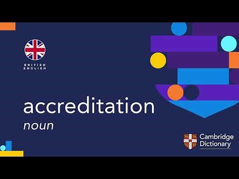 How to pronounce accreditation | British English and American English pronunciation