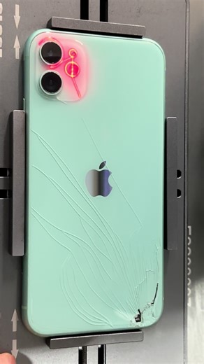 Exploring Green iPhones with Laser Beam ASMR Effects