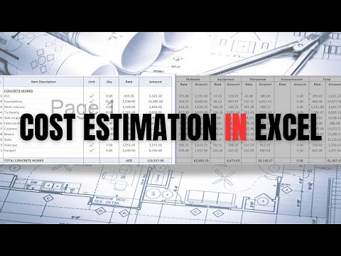 How to do Cost Estimation for Construction in Excel