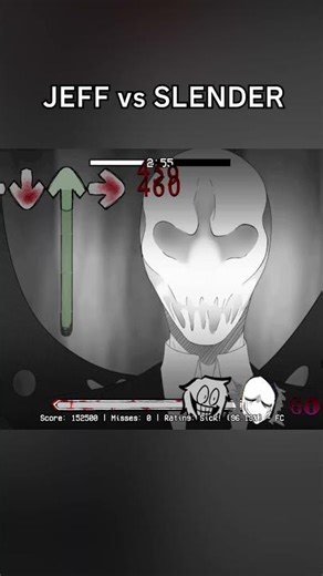 This Fight is INSANE (Jeff vs Slender Man) 💀💀💀 #fnf #animation #fnfanimation