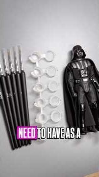 Fixing paint errors on my custom 1:12 Darth Vader