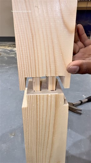 Strong And Hidden Wood Joint Tips #wood #diy #woodworking #india #tools #carpentry #usa #shorts #yt