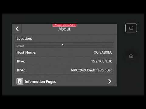 How to Find the IP Address on the Xerox Versalink