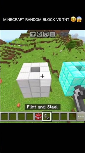 Minecraft TNT Explosion VS Random Blocks | Which One Survives? 😱 #minecraft