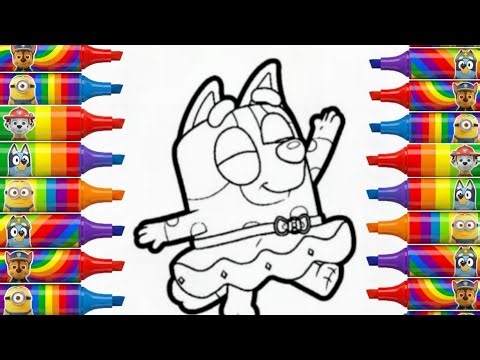 Drawing Bluey For Kids | Step By Step Tutorial