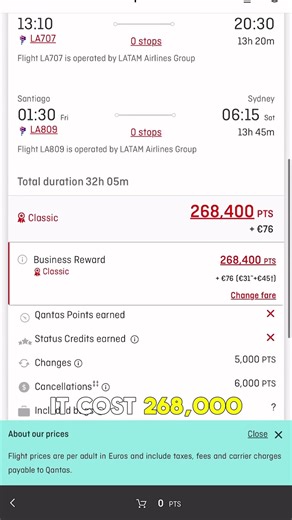 I found a glitch on the Qantas site to book flights cheaper with Qantas Points