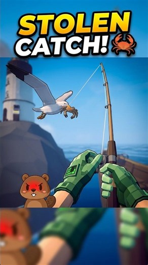 I just got robbed by a seagull 💀🔥 #funny #HowToFish #troll