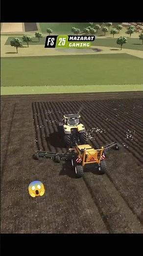 🪨 ELHO Scorpio 550 Rock Picker Makes Stone Removal Easy! 🚜 | FS25 #Shorts