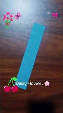 make a beautiful daisy flower 🌸💙