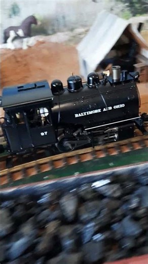 Live steam B&O Dockside running nicely indoors #train #livesteam #steamengine #steamlocomotive