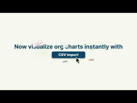 Generate an entire org chart instantly by importing data from CSV Files🚀⬇️🤩