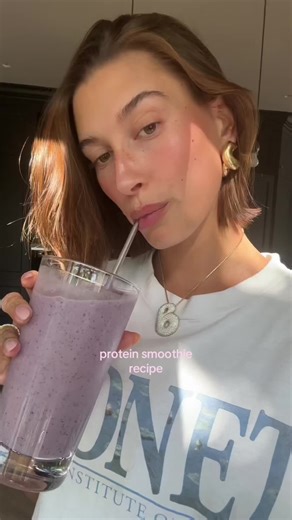 Hailey Bieber's Delicious Protein Smoothie Recipe
