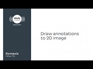 Romexis How To: Draw annotation to 2d images