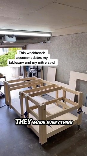 Want to build this same workbench? The full step-by-step plans are available! Comment PLANS or go to my page — the link is ready. 📐🛠 • • #woodworking #diy #wood #workbench #fyp | Noble wood DIY