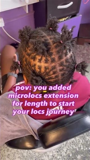 Installation with Microlocs and a extensions #microlocextensions #microlocs #locs #healthylocs