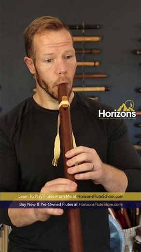 Through the Hoops | 1069 Rick Sampson Redwood Mid E Native Flute