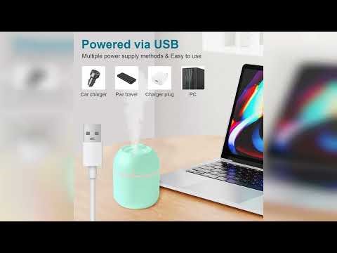 Review: Portable Small Humidifier, USB Personal Desktop Humidifier for Car, Office Room, Bedro...