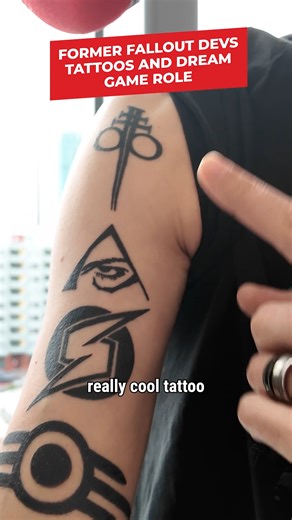 Ex-Fallout, Skyrim and Metroid Dev's CRAZY tattoo! #fallout #skyrim #metroid #bethesda #tattoo #voxpop #pcgamer #pcgaming | PC Gamer