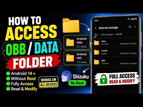 How to Access & EDIT Android/data & OBB Folder🔓 (Android 14+ No Root | Shizuku)