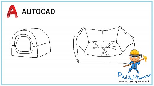 [DWG] Dog Bed - in AutoCAD Blocks (73,90 KB) - Cad Blocks