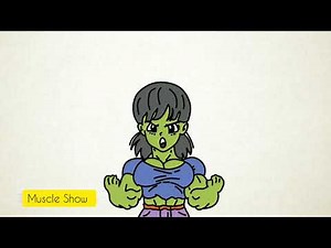Girl Turns into Crazy She Hulk Transformation Animation - Ever