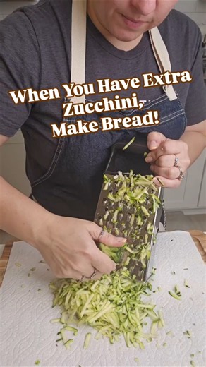 Soft and moist zucchini bread topped eoth sweet crumble topping and a little icing!