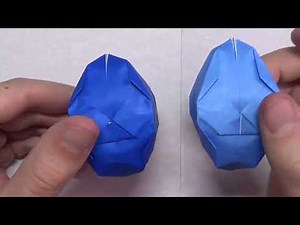 3D Waterbomb Easter Egg - Pure Origami Tutorial