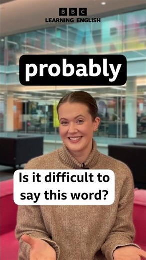 Pronunciation hack – ‘probably’ #shorts
