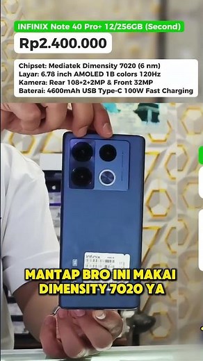 Gak Berasa Infinix NOTE 40 Pro+ Udah TURUN 2 JUTA‼️ #shorts #pricebook #marzoom #infinix #hp2jutaan