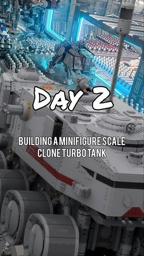 9.4K views · 200 reactions | Day 2 of building a minifigure scale Clone Turbo Tank! #starwars #lego #clonewars #fyp #venator | Clone Brick Customs | Facebook